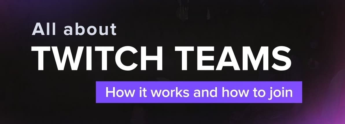 how to make a team on twitch