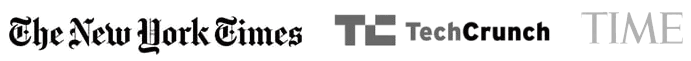 As Seen On: New York Times, TechCrunch, TIME