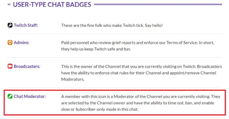 Twitch Chat Badges Guide